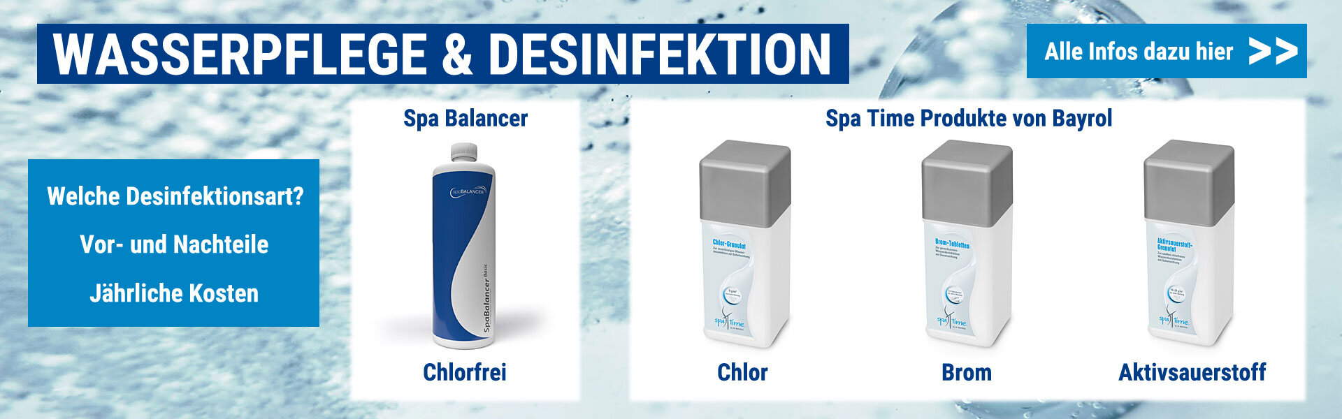 Wasserpflege & Desinfektion